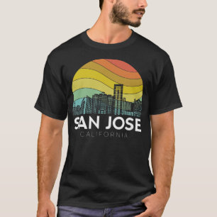 San Jose California USA Flag Nor Cal Bear Bay Area T-Shirt
