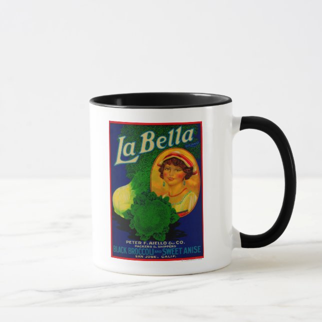 San Jose, CaliforniaLa Bella Vegetable Label Mug (Right)