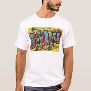 San Jose, CaliforniaLarge Letter Scenes T-Shirt
