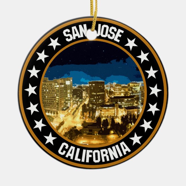 San Jose                                           Ceramic Tree Decoration (Front)