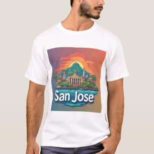 San Jose Cityscape With Capitol Landmark T-Shirt
