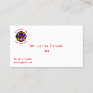 San Jose Fire Department Business Card