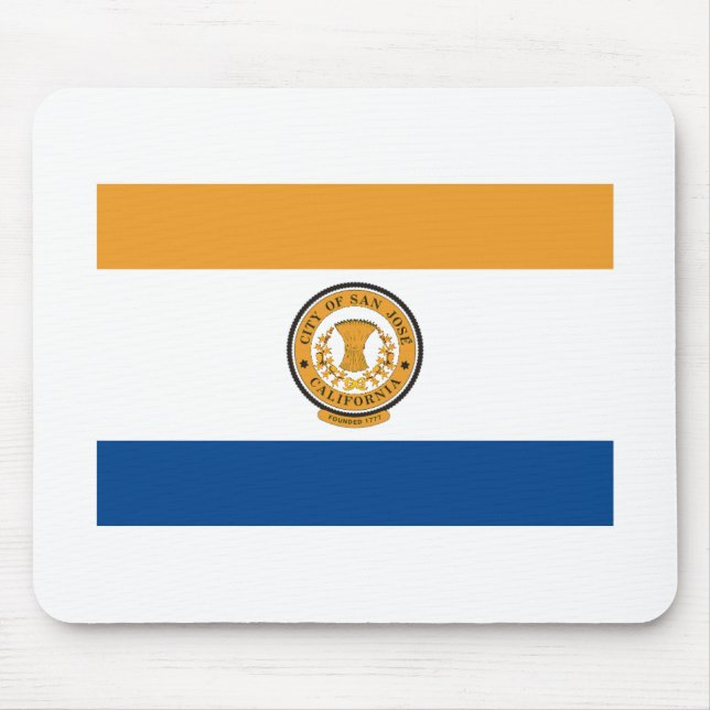 San Jose Flag Mouse Mat (Front)
