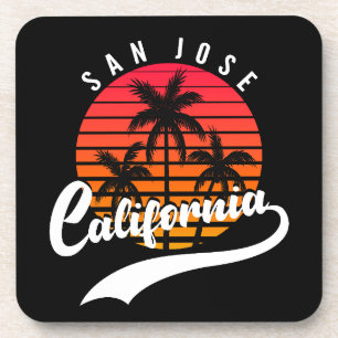 San Jose Retro Sunset Coaster