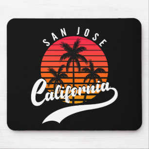 San Jose Retro Sunset Mouse Pad