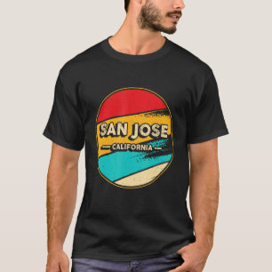 San Jose Retro Vintage Sunset Us State San Jose T-Shirt