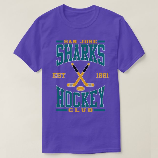 San Jose Sharks Hockey Club T-Shirt (Design Front)