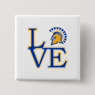San Jose State Love 15 Cm Square Badge