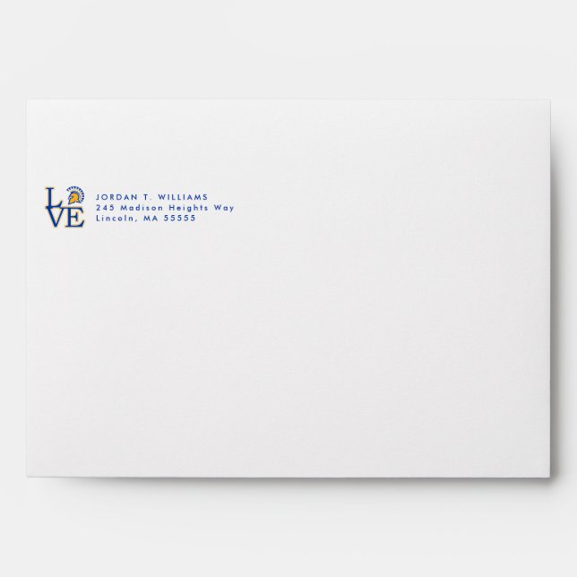 San Jose State Love Envelope (Front)