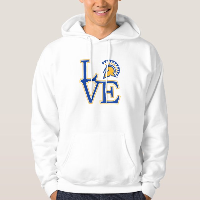 San Jose State Love Hoodie (Front)