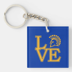 San Jose State Love Key Ring