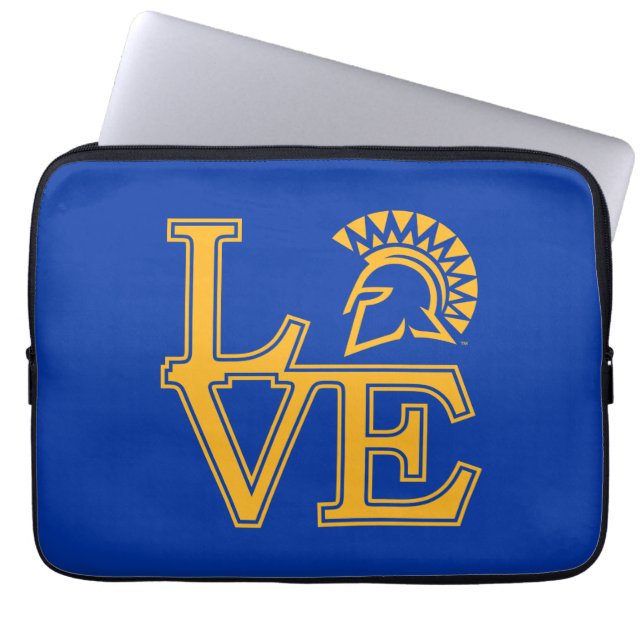 San Jose State Love Laptop Sleeve (Front)
