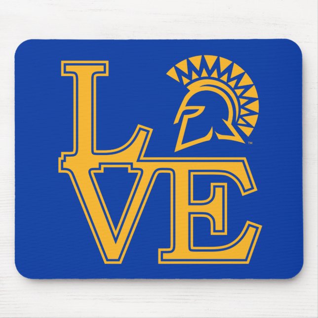 San Jose State Love Mouse Mat (Front)