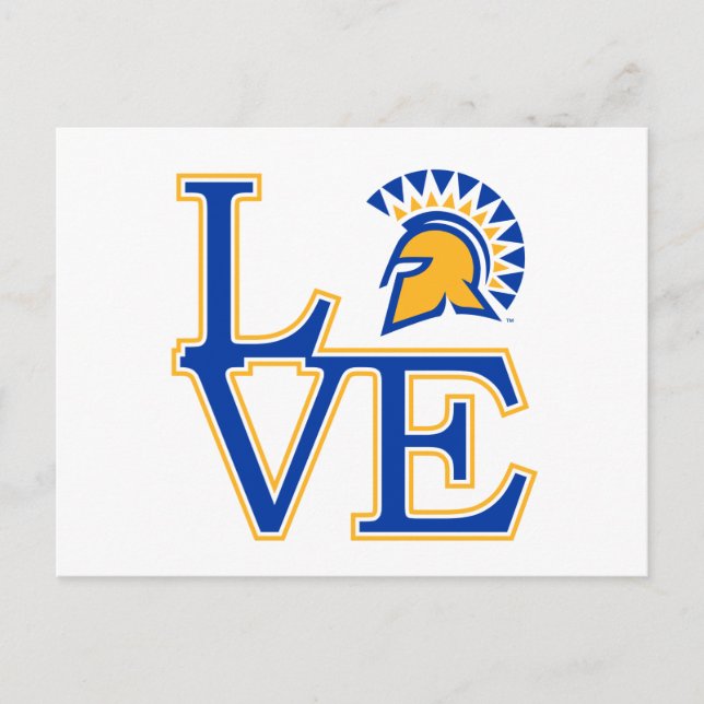 San Jose State Love Postcard (Front)