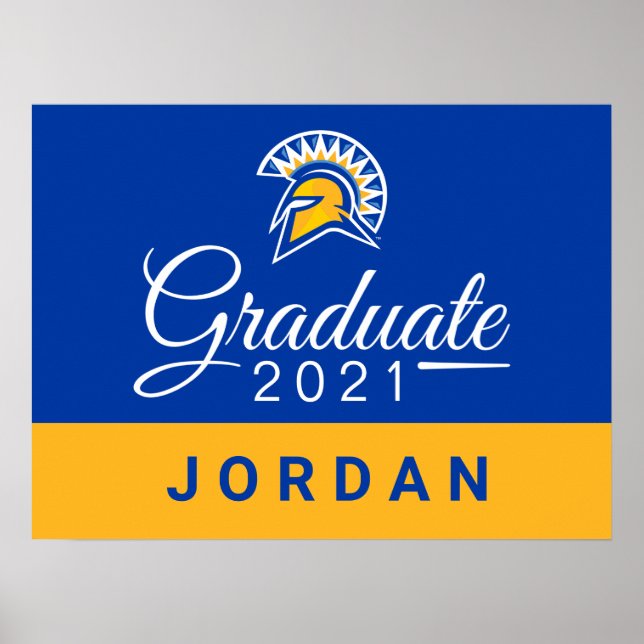 San Jose State Spartans 2021 Graduate Poster (Front)