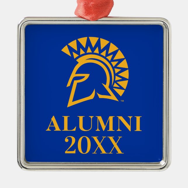 San Jose State Spartans Alumni Metal Tree Decoration (Front)