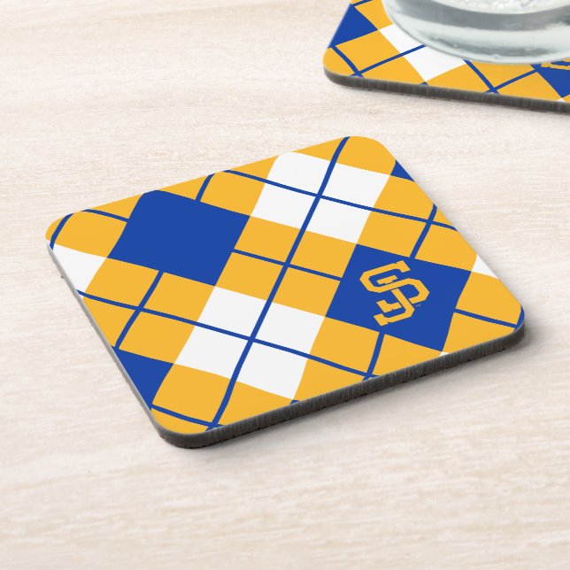 San Jose State Spartans argyle Coaster (Left Side)