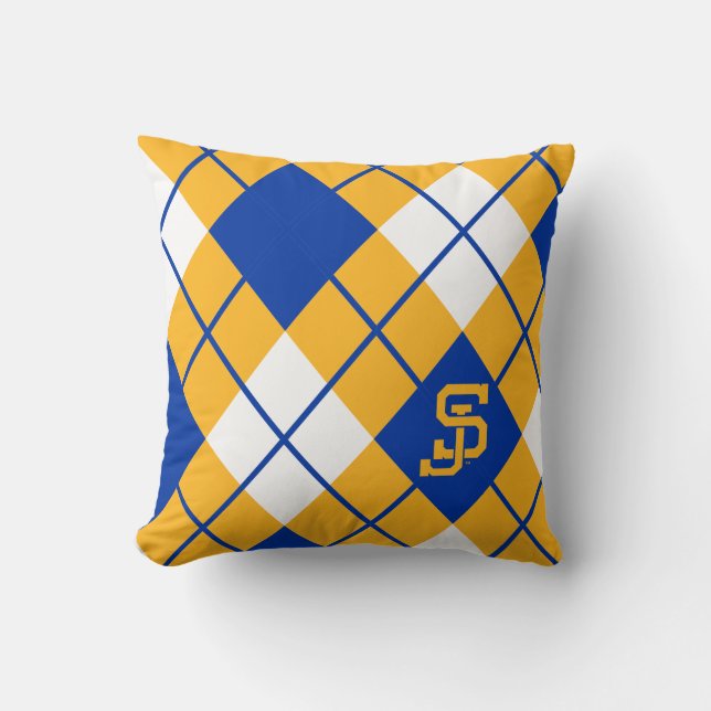 San Jose State Spartans argyle Cushion (Front)