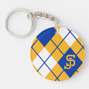 San Jose State Spartans argyle Key Ring