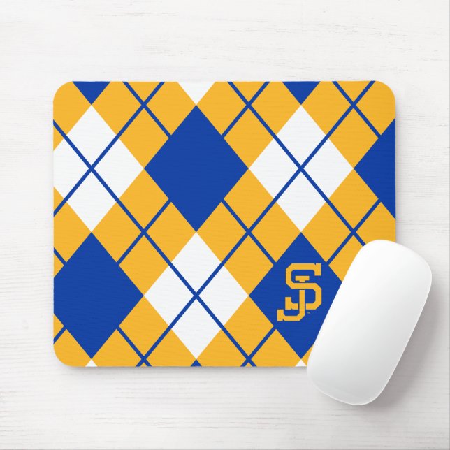 San Jose State Spartans argyle Mouse Mat (With Mouse)