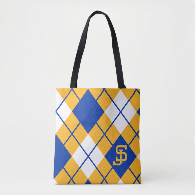San Jose State Spartans argyle Tote Bag (Front)
