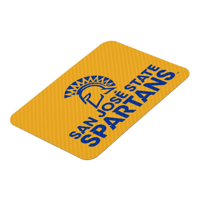 San Jose State Spartans Carbon Fibre Pattern Magnet (Left Side)