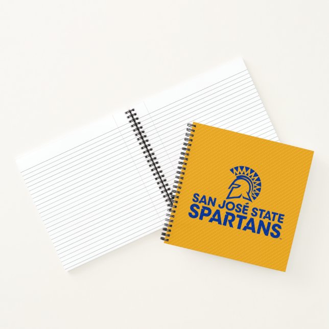 San Jose State Spartans Carbon Fibre Pattern Notebook (Inside)