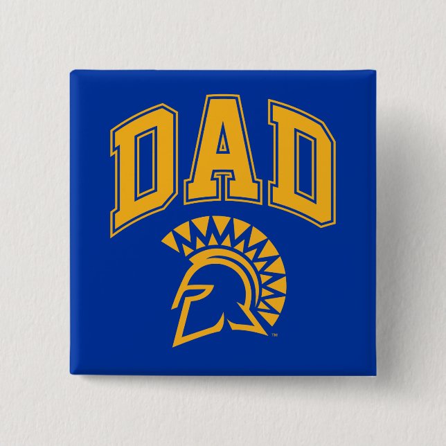 San Jose State Spartans Dad 15 Cm Square Badge (Front)