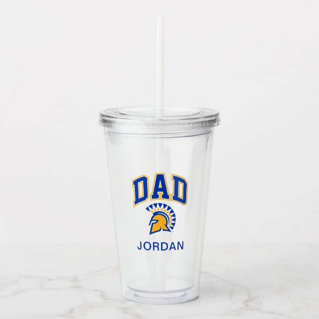 San Jose State Spartans Dad Acrylic Tumbler (Front)
