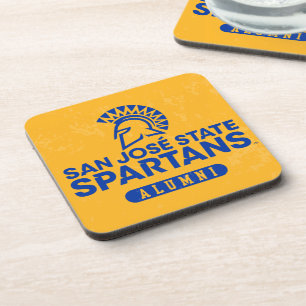 San Jose State Spartans Distressed Coaster