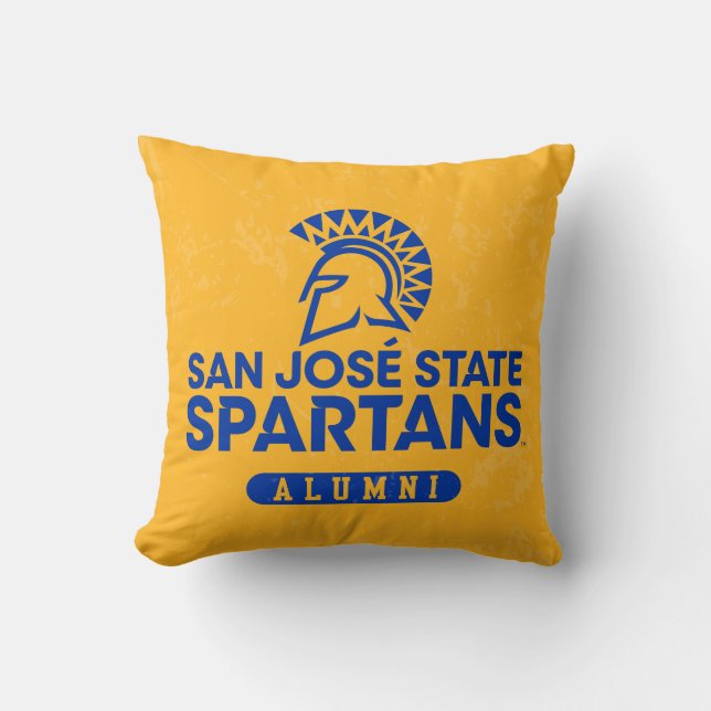 San Jose State Spartans Distressed Cushion (Front)