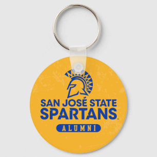 San Jose State Spartans Distressed Key Ring