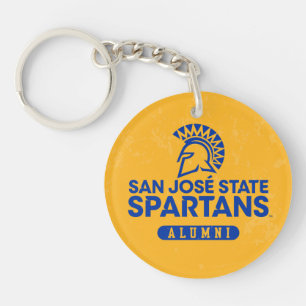 San Jose State Spartans Distressed Key Ring