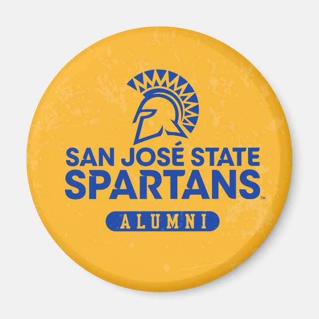 San Jose State Spartans Distressed Magnet (Front)