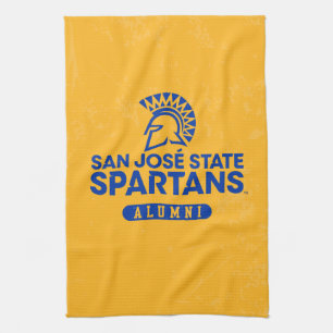 San Jose State Spartans Distressed Tea Towel