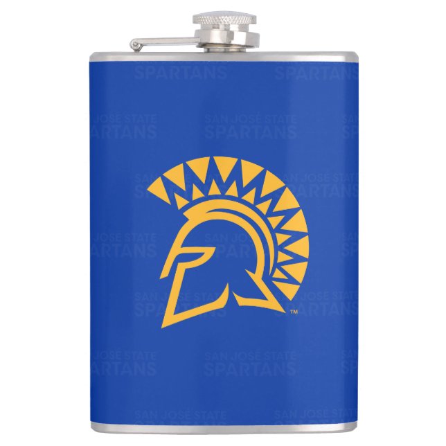 San Jose State Spartans Logo Watermark Hip Flask (Front)