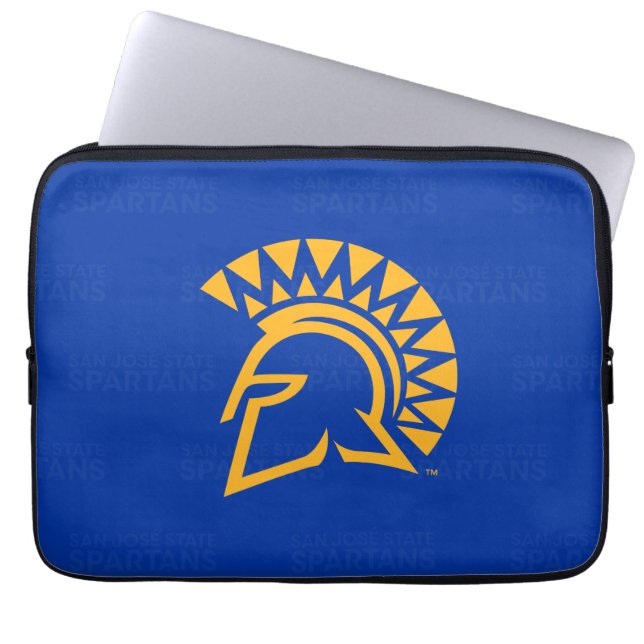 San Jose State Spartans Logo Watermark Laptop Sleeve (Front)
