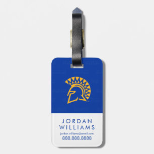 San Jose State Spartans Logo Watermark Luggage Tag