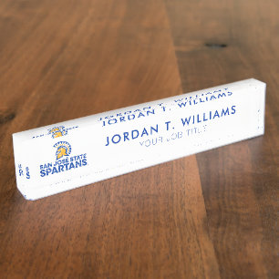 San Jose State Spartans Logo Wordmark Distressed Nameplate