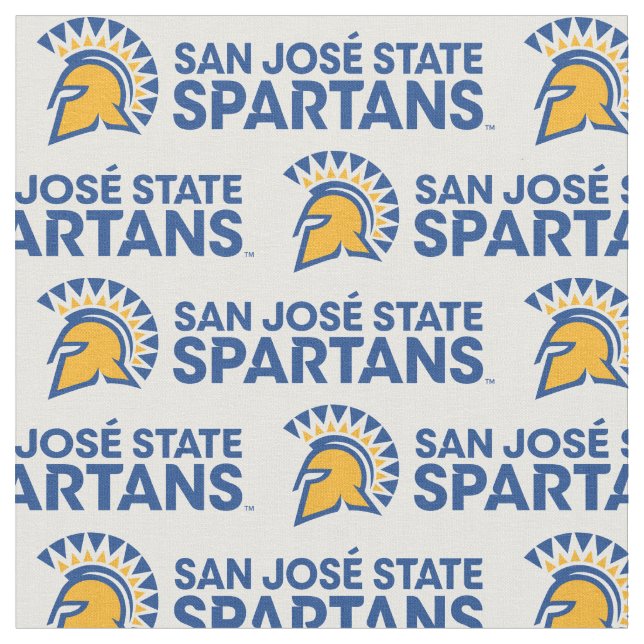 San Jose State Spartans Logo Wordmark Fabric (Close Up)