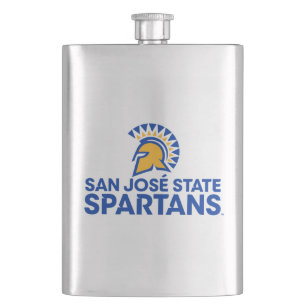 San Jose State Spartans Logo Wordmark Hip Flask