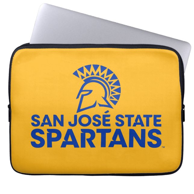 San Jose State Spartans Logo Wordmark Laptop Sleeve (Front)