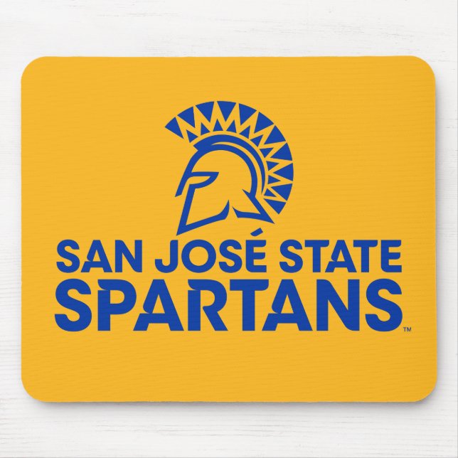 San Jose State Spartans Logo Wordmark Mouse Mat (Front)