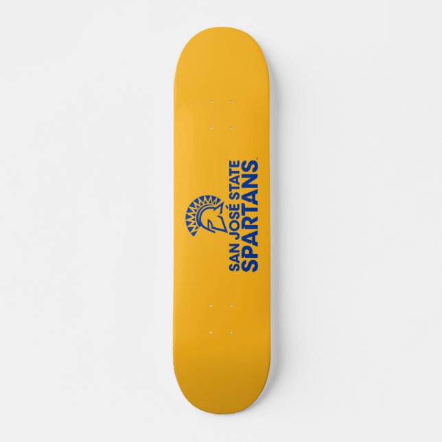 San Jose State Spartans Logo Wordmark Skateboard (Front)