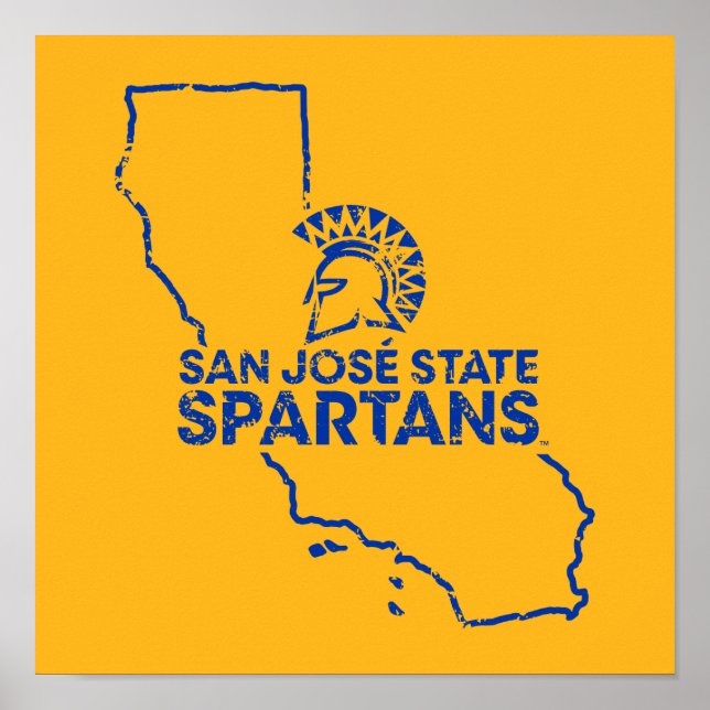 San Jose State Spartans Love Poster (Front)