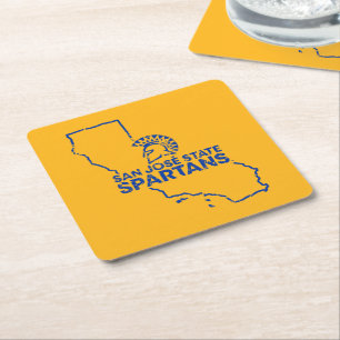 San Jose State Spartans Love Square Paper Coaster