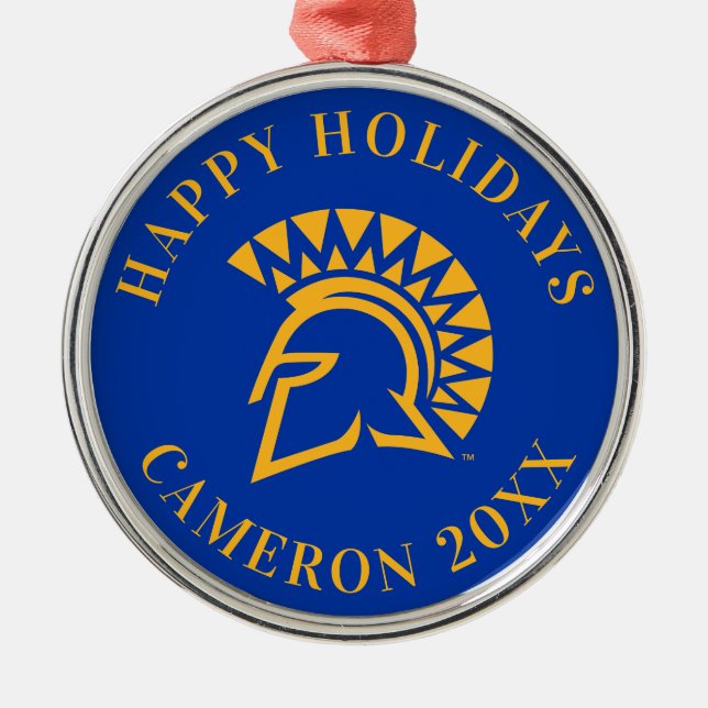 San Jose State Spartans Metal Tree Decoration (Front)