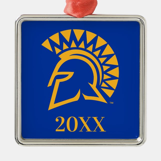 San Jose State Spartans Metal Tree Decoration (Front)