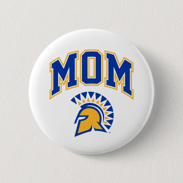 San Jose State Spartans Mum 6 Cm Round Badge (Front)