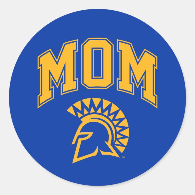 San Jose State Spartans Mum Classic Round Sticker (Front)